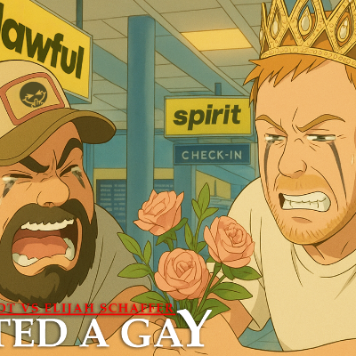 episode SPIRITED A GAY: Misfit Patriot VS. Elijah Schaffer - PODAWFUL PODCAST EO72 artwork