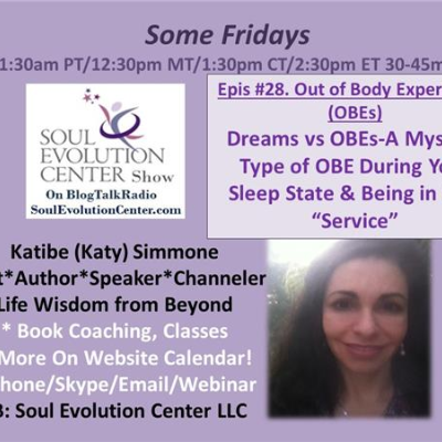 episode #28 Out of Body Experiences-Dream vs OBE-Mystical OBE-Service artwork