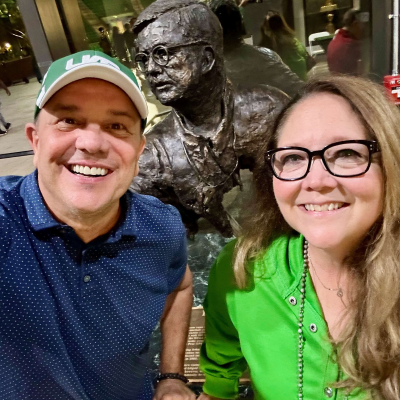 episode The Right Place at the Right Time - Renee Davis '95 & Carl Peoples artwork