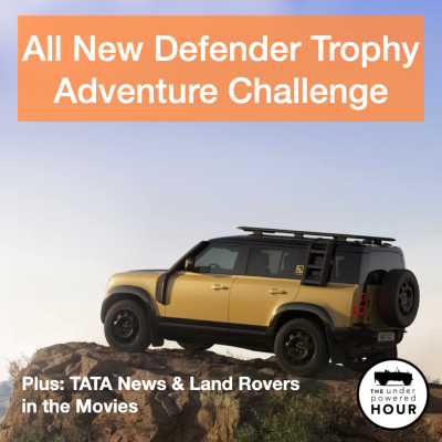 episode All New Defender Trophy adventure challenge & Land Rovers in the Movies artwork