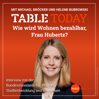 episode Wie wird Wohnen bezahlbar, Frau Hubertz? artwork