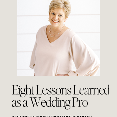 episode 191: The *Real* Actions that Build a Wedding Business, 8 Lessons Learned with Amelia Holder artwork