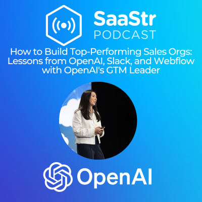 episode SaaStr 814: How to Build Top-Performing Sales Orgs with OpenAI's GTM Leader Maggie Hott artwork