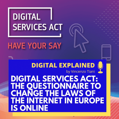 episode 1. Digital Services Act: the questionnaire to change the laws of the internet in Europe is online artwork