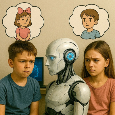 episode L'intelligenza artificiale spinge i bambini a cambiare sesso artwork