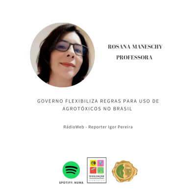 episode Governo flexibiliza regras para uso de agrotóxicos no Brasil - Professora Rosana Maneschy /outubro 2021 - RádioWeb artwork