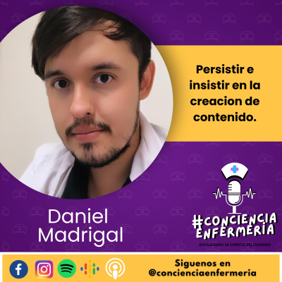 episode "Persistir e insistir en la creacion de contenido." : Daniel Madrigal artwork