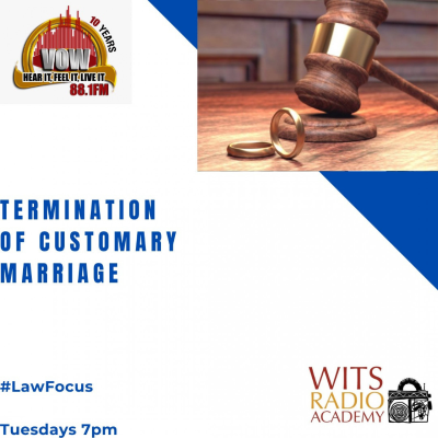 episode Law Focus - Termination of Customary Marriage artwork