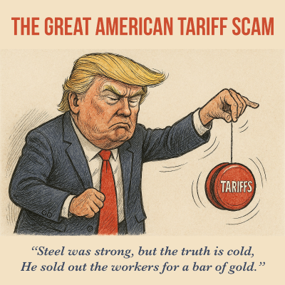 episode The Great American Tariff Scam — A Thom Hartmann Program Daily Song artwork