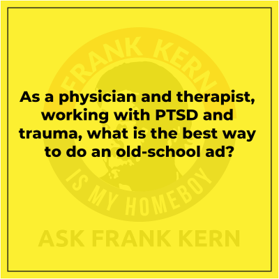 episode As a physician and therapist, working with PTSD and trauma, what is the best way to do an old-school ad? artwork