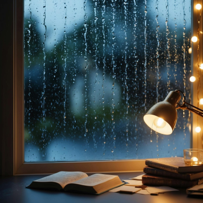 episode Rain on Window Sounds for Studying | Helps You Concentrate! 📖📚 artwork