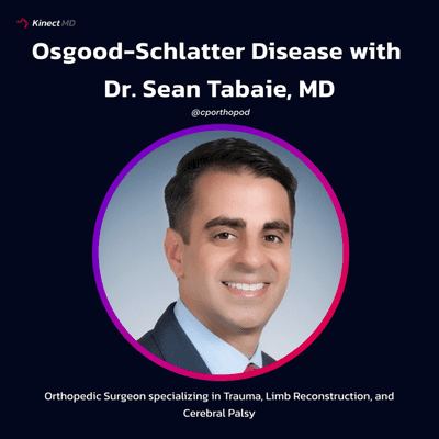 episode Osgood-Schlatter Disease with Pediatric Orthopedic Surgeon, Dr. Sean Tabaie, MD artwork