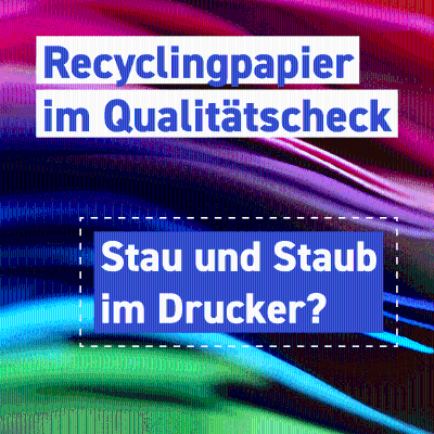 episode Recyclingpapier im Qualitätscheck - Stau und Staub im Drucker? artwork