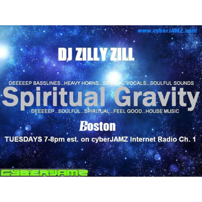 episode Spiritual Gravity Boston w/ DJ Zilly Zill presents FEEL GOOD CLASSICS live on cyberJAMZ 12/9/14 artwork