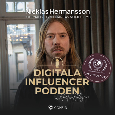 episode 306. Kan AI rädda journalistiken? | Nicklas Hermansson, journalist och grundare av Nomofomo | desinformation artwork