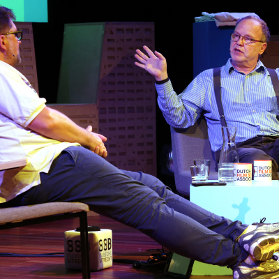 episode Peter F. Kurland in conversation with Antoin Cox at the 2024 NFF Proftalk artwork