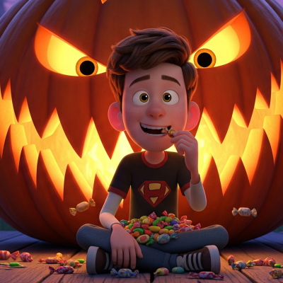 episode For meget slik – en hyggelig Halloween-historie artwork
