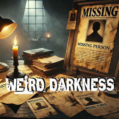 episode “MISSING PERSONS: Unsolved Vanishing Cases That’ll Leave You Questioning Everything” #WeirdDarkness artwork