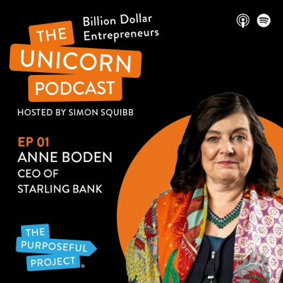 episode BILLIONAIRE SPECIAL - Starling Bank CEO: How I started a $1.5 billion business at 54: Anne Boden artwork