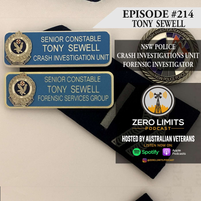 episode Ep. 214 Tony Sewell NSW Police Crash Investigations Unit - Forensics Investigator artwork