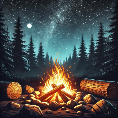 episode Llamas Calmantes: Relajación al sonido del fuego de campamento y beneficios del relajamiento artwork