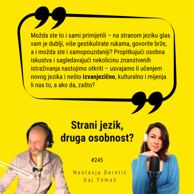 episode Ep. #245 – Strani jezik, druga osobnost? artwork