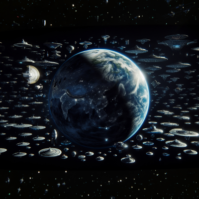 episode Earth is Surrounded by ET Objects, New Paper Suggests/Scientist says Earth Coated with ET Devices artwork