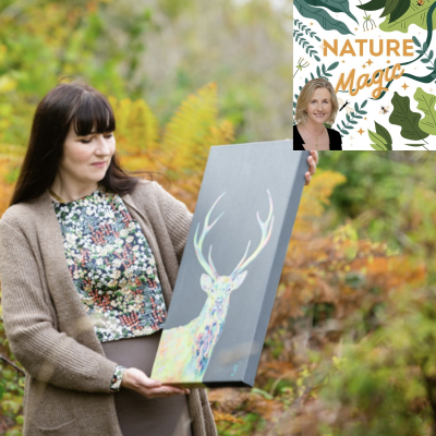 episode 75 Lorraine Fletcher is painting foxes artwork