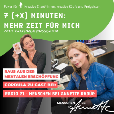 episode 🎙️ Cordula zu Gast bei Annette Radüg in ihrer Sendung „Menschen bei Annette“ auf Radio 21 artwork