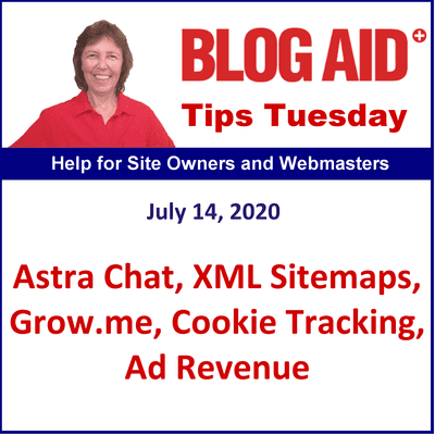 episode Tips Tuesday – Astra Chat, XML Sitemaps, Grow.me, Cookie Tracking, Ad Revenue artwork