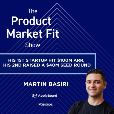 episode He built a $4B unicorn & crossed $100M ARR—here's why it took 10 years of 100-hour weeks. | Martin Basiri, Founder of Passage & Applyboard (SaaS North Keynote) artwork