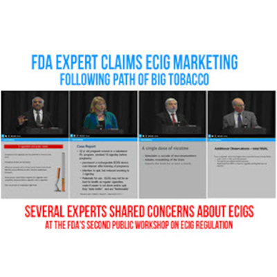 episode FDA Expert Claims eCigs Are Following The Path Of Big Tobacco - ECCR Live - eCig News Podcast - Episode #6 artwork