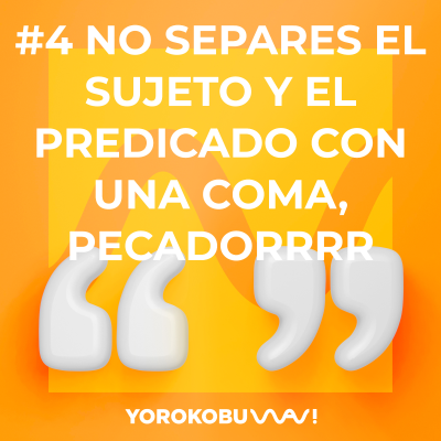 episode No separes el sujeto y el predicado con una coma, pecadorrrr artwork