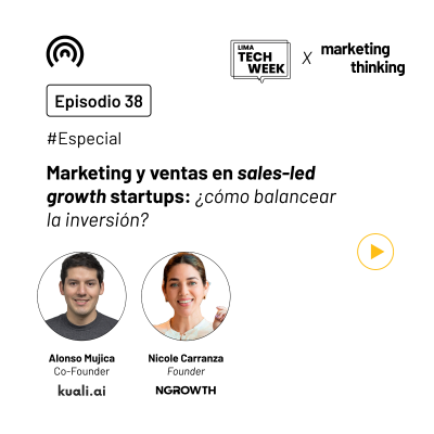 episode 38. Lima Tech Week 2024: ¿cómo balancear la inversión en marketing y ventas en sales-led growth startups? artwork