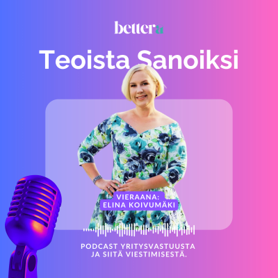 episode Vastuullisuuden juridinen puoli markkinoinnin ja liiketoiminnan näkökulmasta | Vieraana Elina Koivumäki, Lexperience Oy artwork