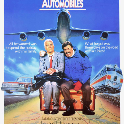 episode Røvtur på 1. klasse/Trains, planes and automobiles - 1987 artwork