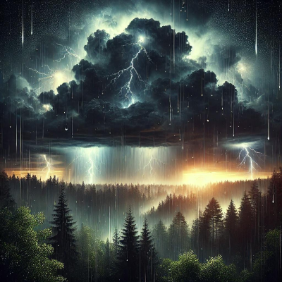 episode ⚡ Sumérgete en la calma de una poderosa tormenta para dormir tranquilamente artwork