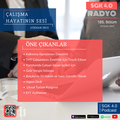 episode ÇALIŞMAHAYATININ SESİ 185. BÖLÜM | GÖKHAN İNCE-İŞ VE SOSYAL GÜVENLİK UZMANI artwork
