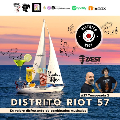 episode Distrito Riot 57 en velero, bebiendo combinados sonoros: Texxcoco, Loma Baja, Loyca, Linkin Park artwork