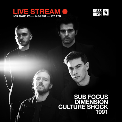 episode Sub Focus b2b Dimension b2b Culture Shock b2b 1991 - Bassrush x WORSHIP artwork