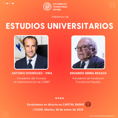 episode Los debates Transforma España. Los estudios universitarios. artwork