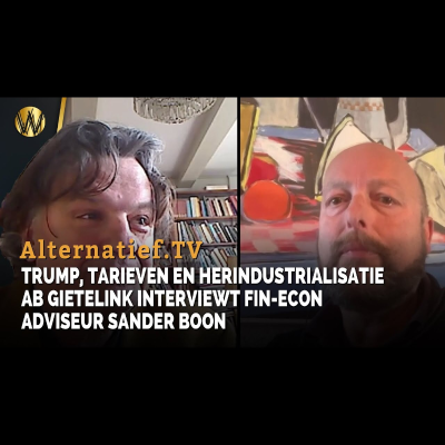 episode Trump, tarieven en herindustrialisatie. Ab Gietelink interviewt Fin-econ. adviseur Sander Boon artwork