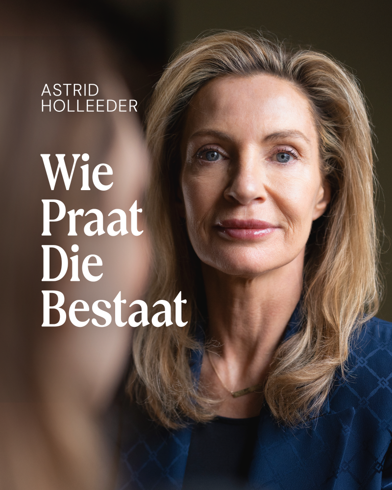 Wie praat, die bestaat cover