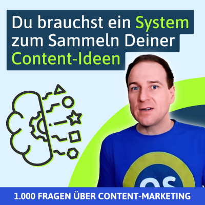 episode Du brauchst ein System zum Sammeln Deiner Content-Ideen artwork