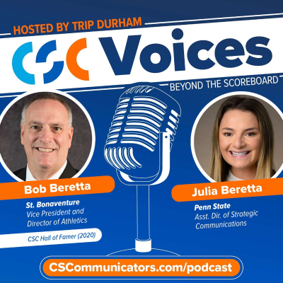 episode Beretta Father-Daughter Duo: Insights on College Sports Comms, Leadership | CSC Voices, Beyond the Scoreboard artwork