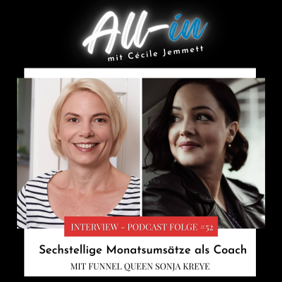 episode Sechstellige Monatsumsätze als Coach - Interview mit Sonja Kreye artwork