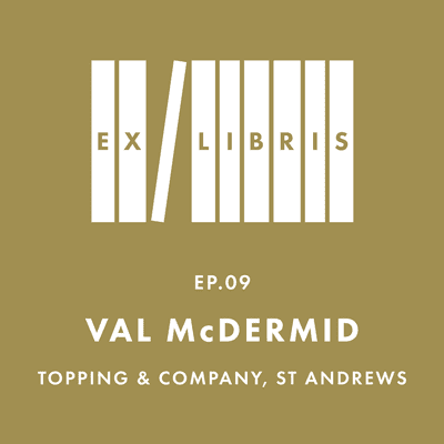 episode Val McDermid in Topping & Co, St Andrews artwork