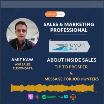 episode Amit Kaw- Sales and Marketing Professional | AVP Elevondata artwork