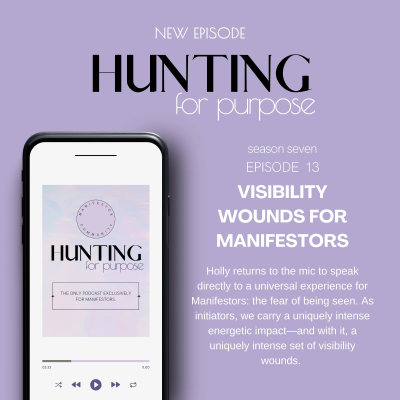 episode #222 Visibility Wounds For Manifestors with Holly artwork