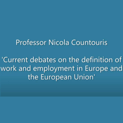 episode Nicola Countouris 'Current debates on the definition of work & employment in Europe and the EU' artwork